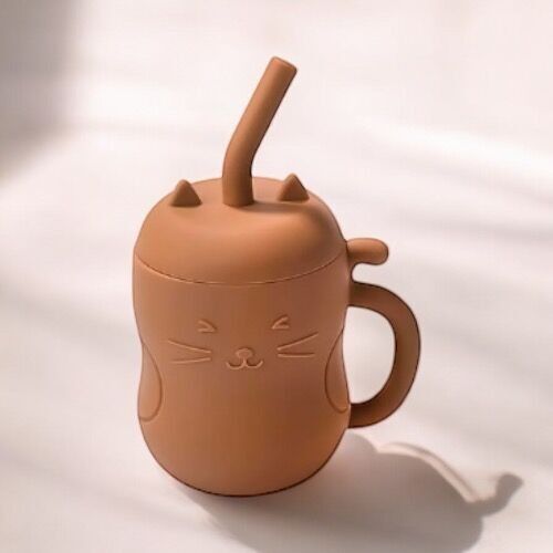 Tazza didattica per bambini con motivo gatto: Cammello