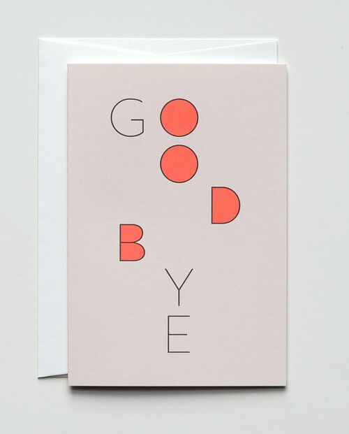 Abschiedskarte Goodbye, mit Umschlag