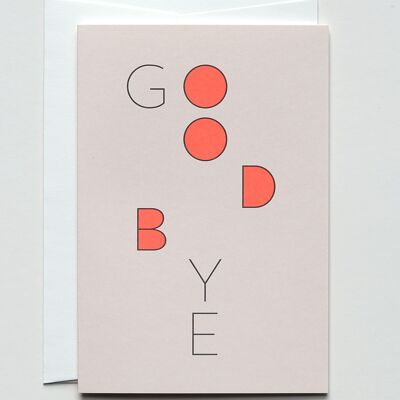 Abschiedskarte Goodbye, mit Umschlag