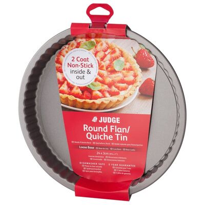 Judge Bakeware, moule à tarte rond de 25 cm, base amovible