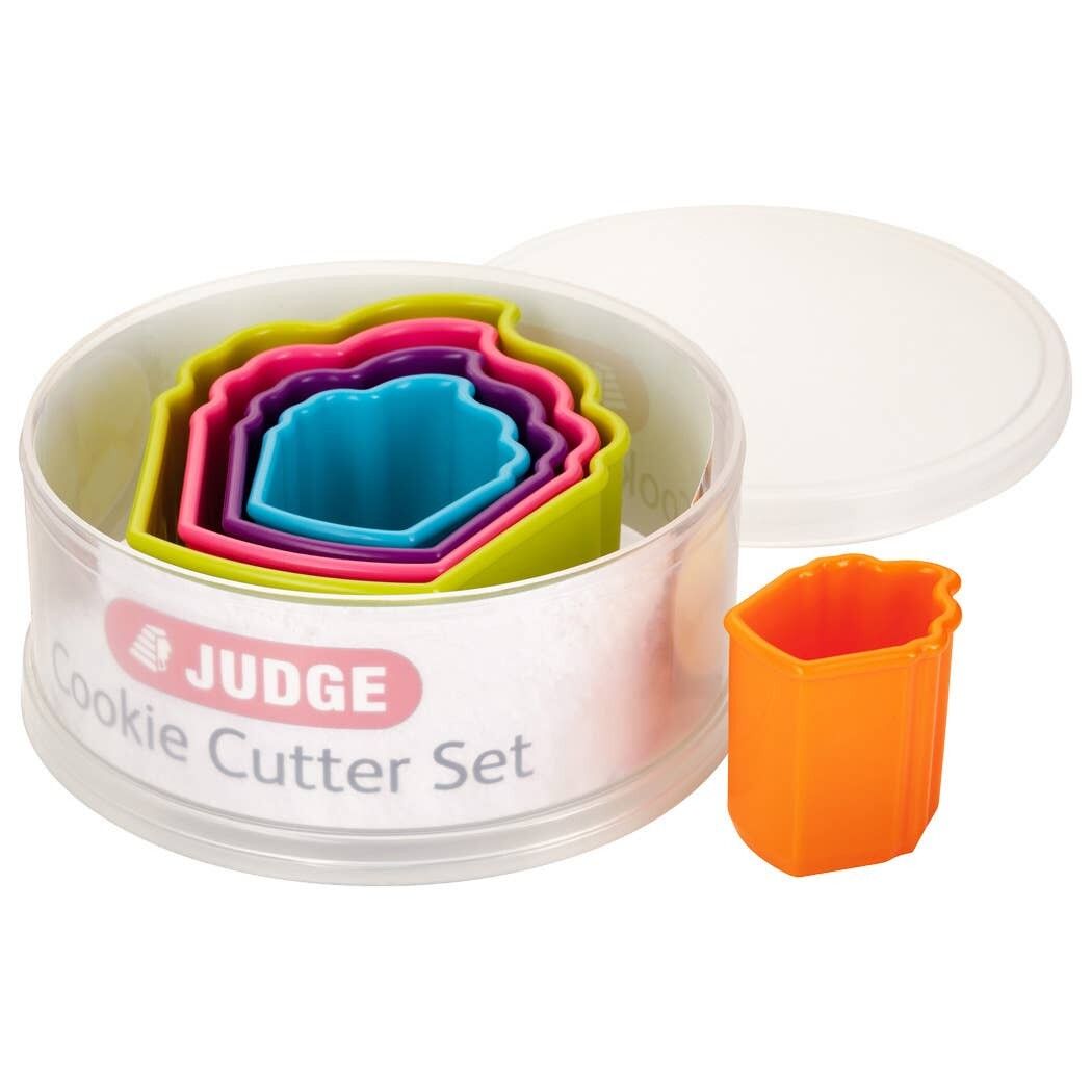 Judge Kitchen, 5 Piece Cupcake Cutters, Assorted Colours