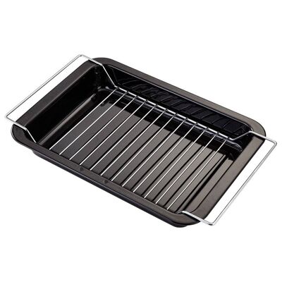 Bandeja para parrilla con rejilla esmaltada Judge Essentials de 39 x 25 x 5 cm