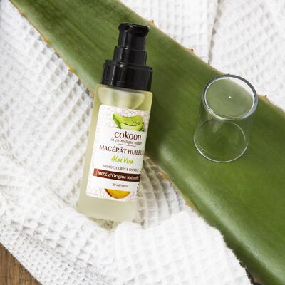 Huile vegetale d'aloe vera 100% pure