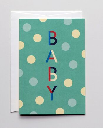 Carte de voeux Lucky Letters Baby, avec enveloppe 1
