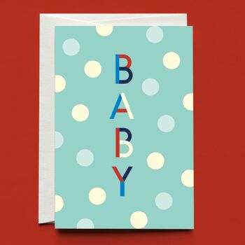 Carte de voeux Lucky Letters Baby, avec enveloppe 3