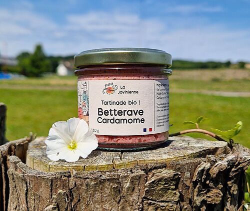 Tartinade bio de betterave à la cardamome