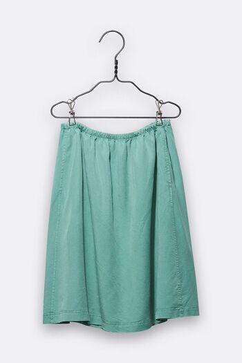 jupe linda en tencel vert émeraude pour enfant 1