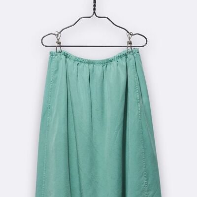 linda skirt in emerald green tencel for children