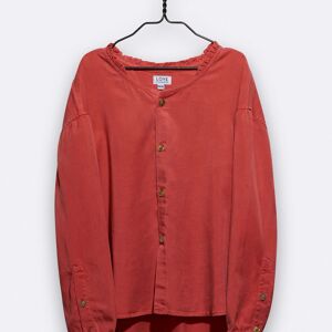 blouse ella en tencel rouge rouille pour enfant