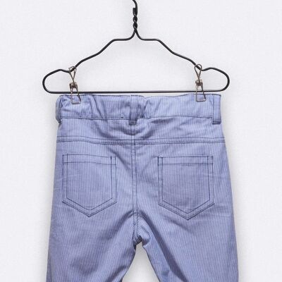 pantaloncini william a righe bianche e blu