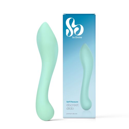 So Divine Discreet Silicone G-spot Dildo Aqua