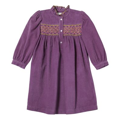 Purple velvet dress