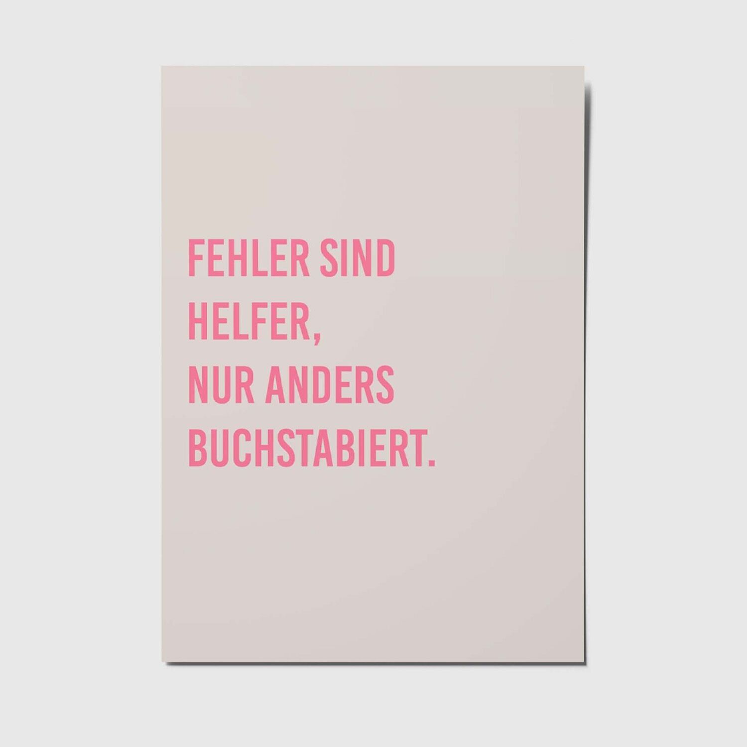 Los errores ayudan - Postal A6