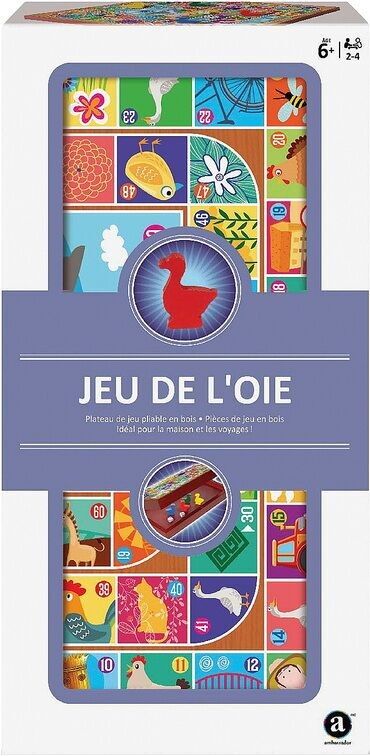 Faltbares Holzspiel Gänsespiel