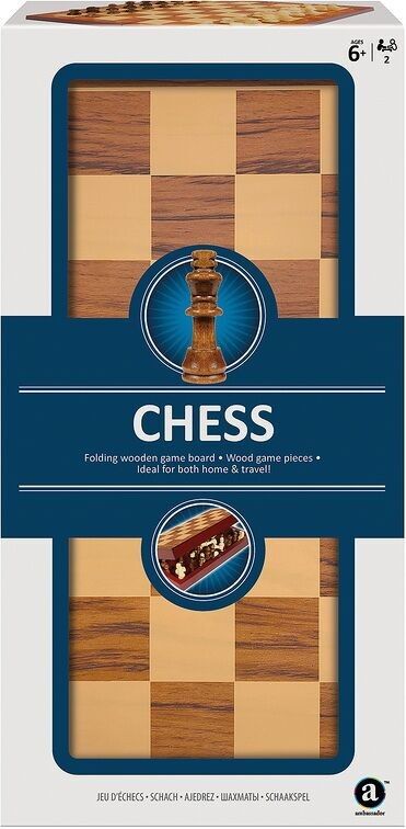 Faltbares Schachspiel aus Holz
