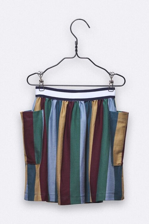 lena skirt multiple color stripes
