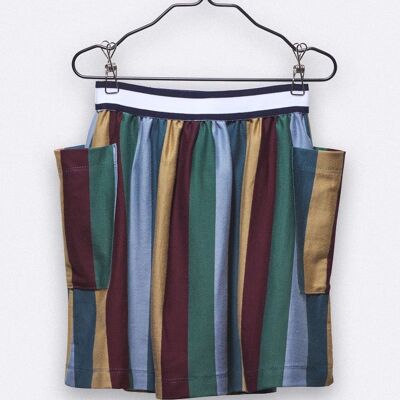 lena skirt multiple color stripes