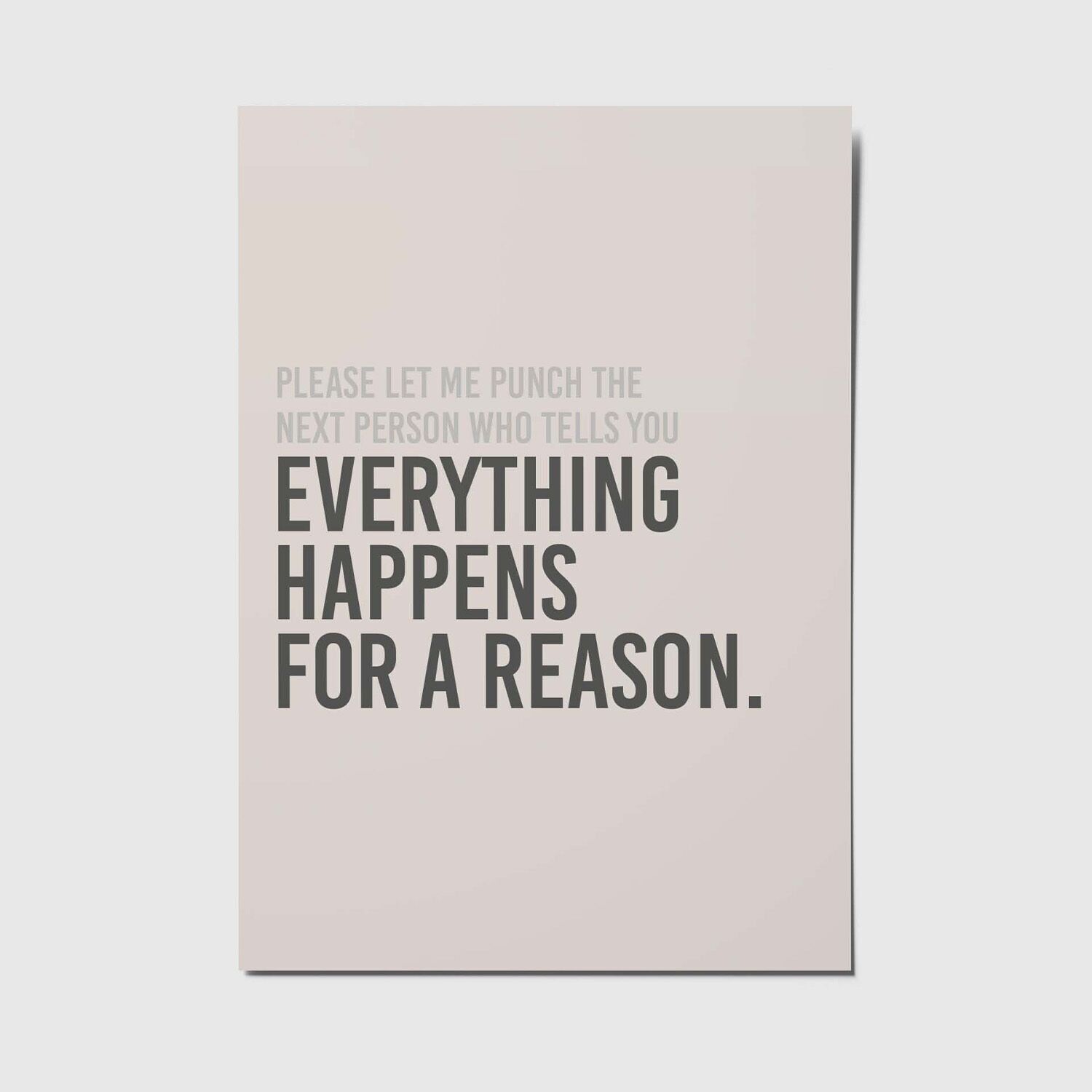 A reason - A6 Postkarte