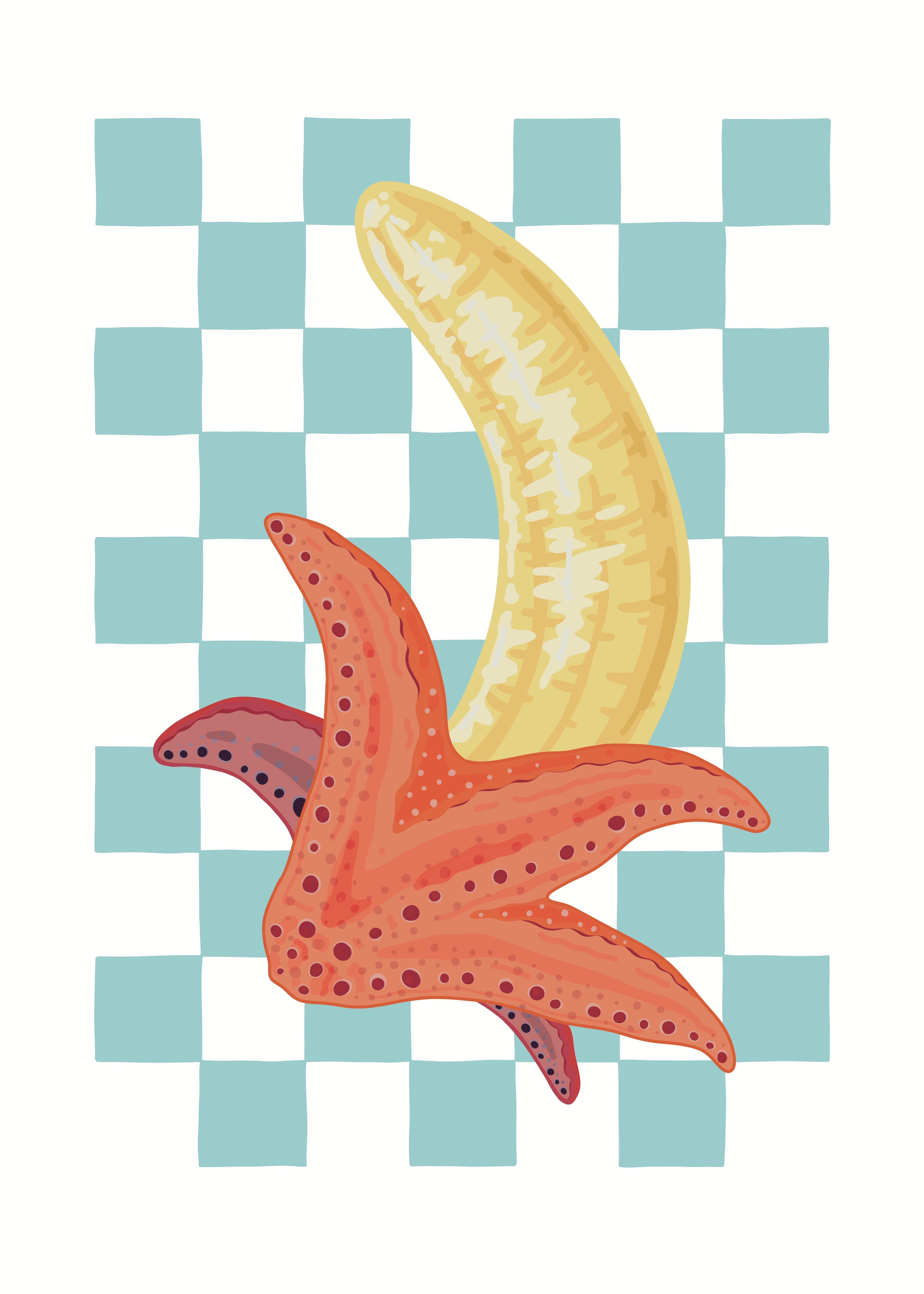 "Star Fruit" Illustration Art Print Poster
