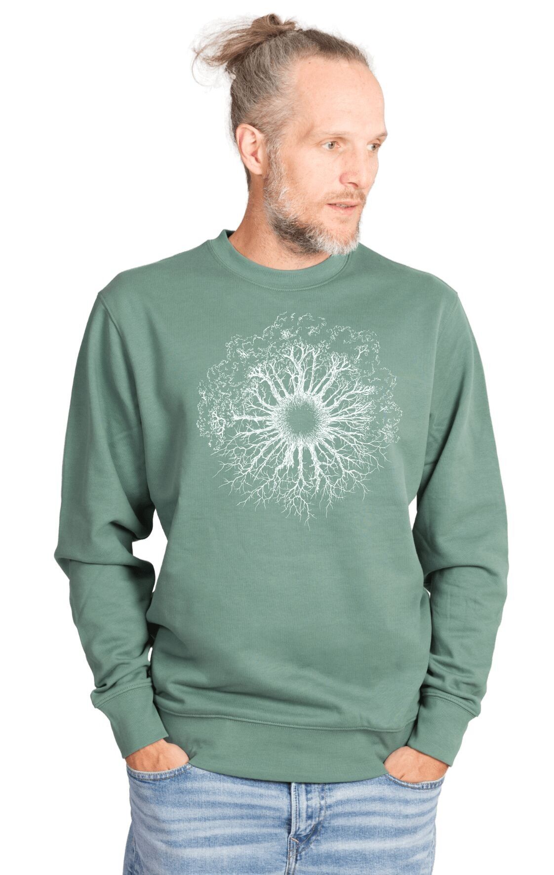 Maglione Fairwear biologico unisex Green Bay in legnoIris