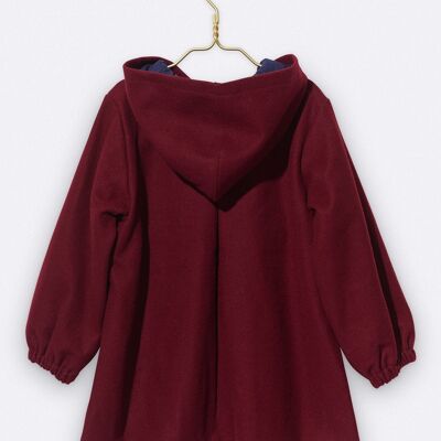 lilly coat in burgundy colors