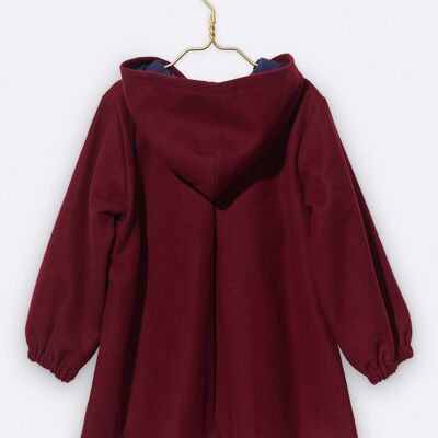 cappotto lilly color bordeaux con stelle