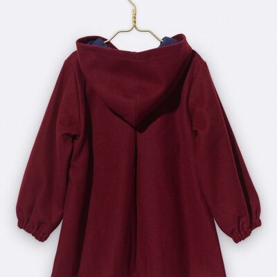 lilly coat in burgundy colors with stars