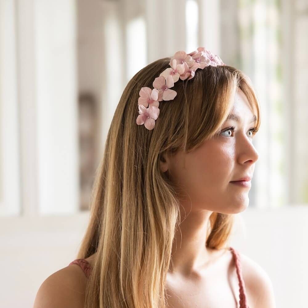 Cerchietto in carta rosa S