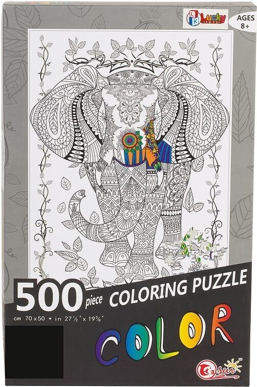Elefanten-Malpuzzle 500 Teile