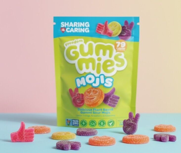 Freedom Gummies – Moji’s – Plant Based, Top 14 Allergy Free, Halal Certified, Kosher Suitable