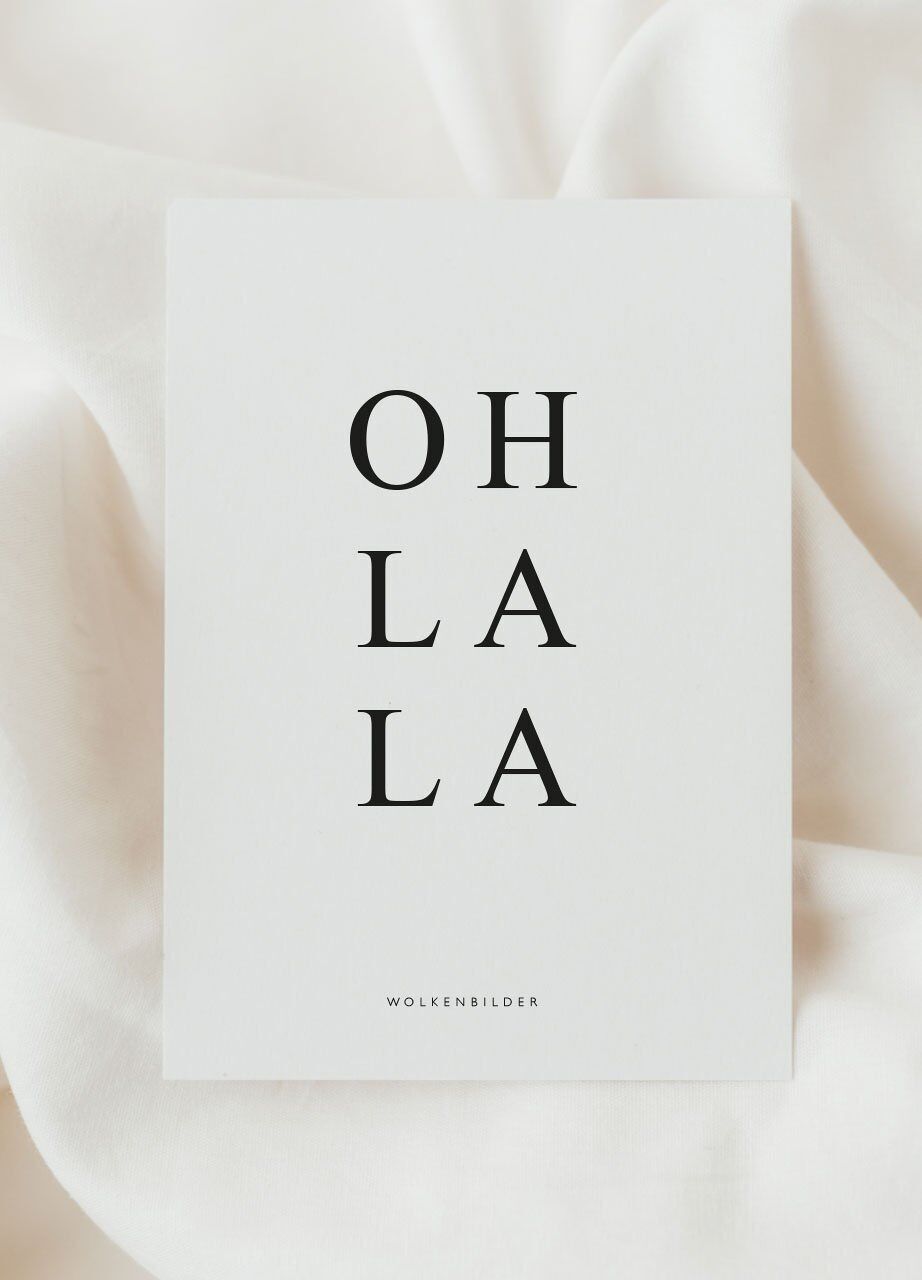 Nr. 39 Postkarte "OH LA LA"