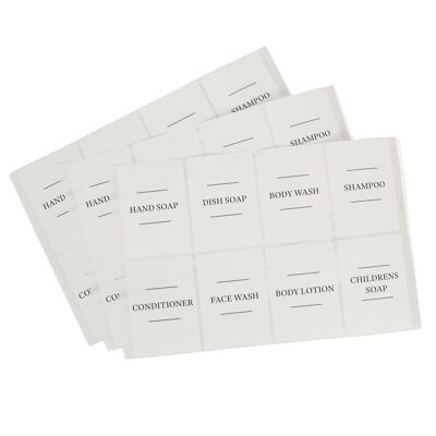 Juego de 8 etiquetas para dispensadores de jabón de Harbour Housewares
