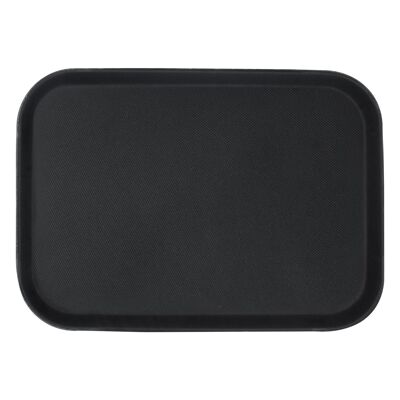 Noir 35.Plateau de service rectangulaire antidérapant 5 cm x 25 cm - Par Argon Tableware