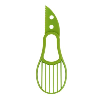 Cortador de aguacate 2 en 1, color verde, de Excellent Houseware