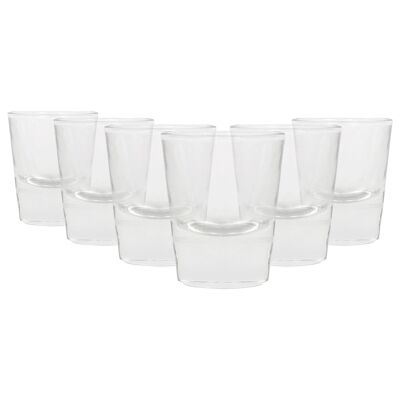 Verres à shot larges de 25 ml - Lot de 6 - Par Rink Drink