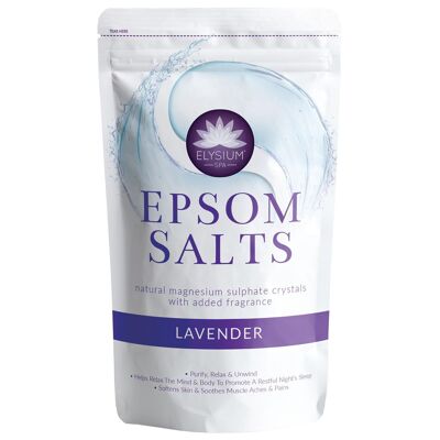 Epsom Salts - 1kg - Lavender - By Elysium Spa