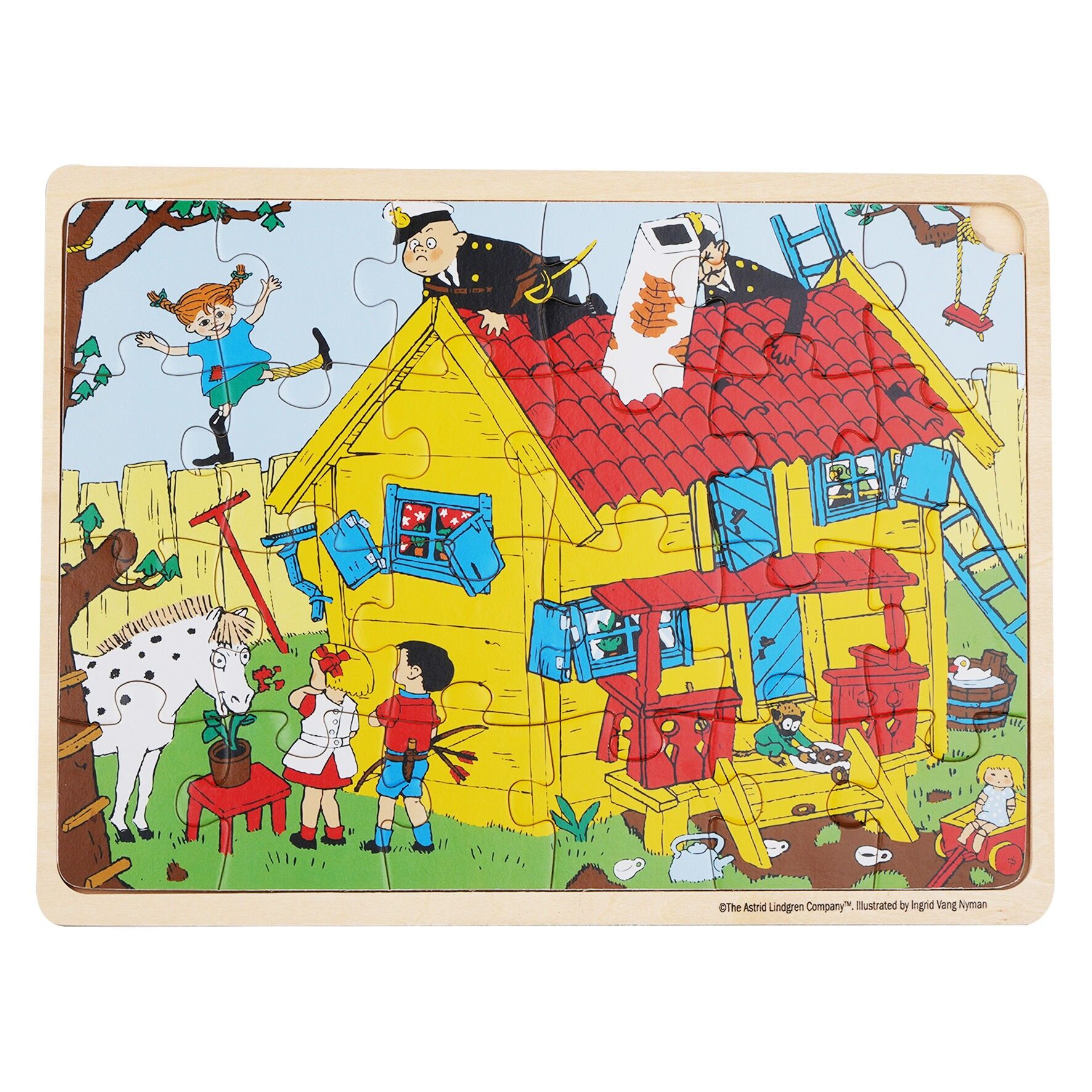 Puzzle in legno Pippi - FSC