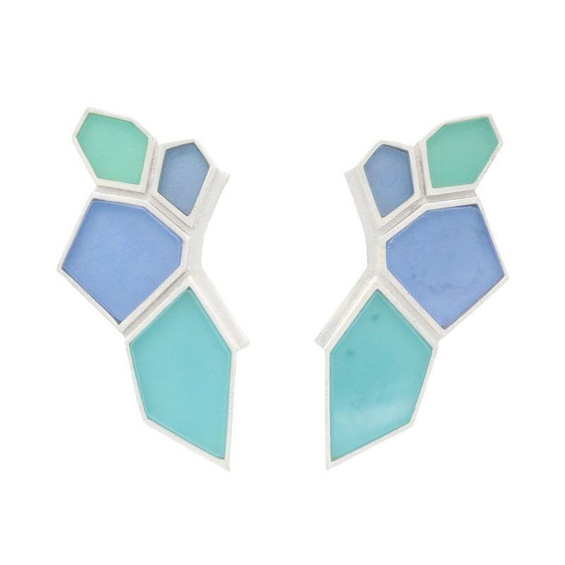 Orecchini Kayzen Argento Blu