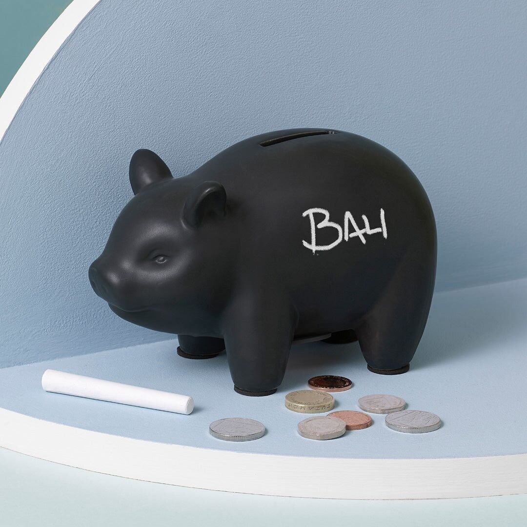 Salvadanaio di lavagna - Maiale capitalista