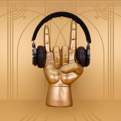 Support pour casque Rock On noir