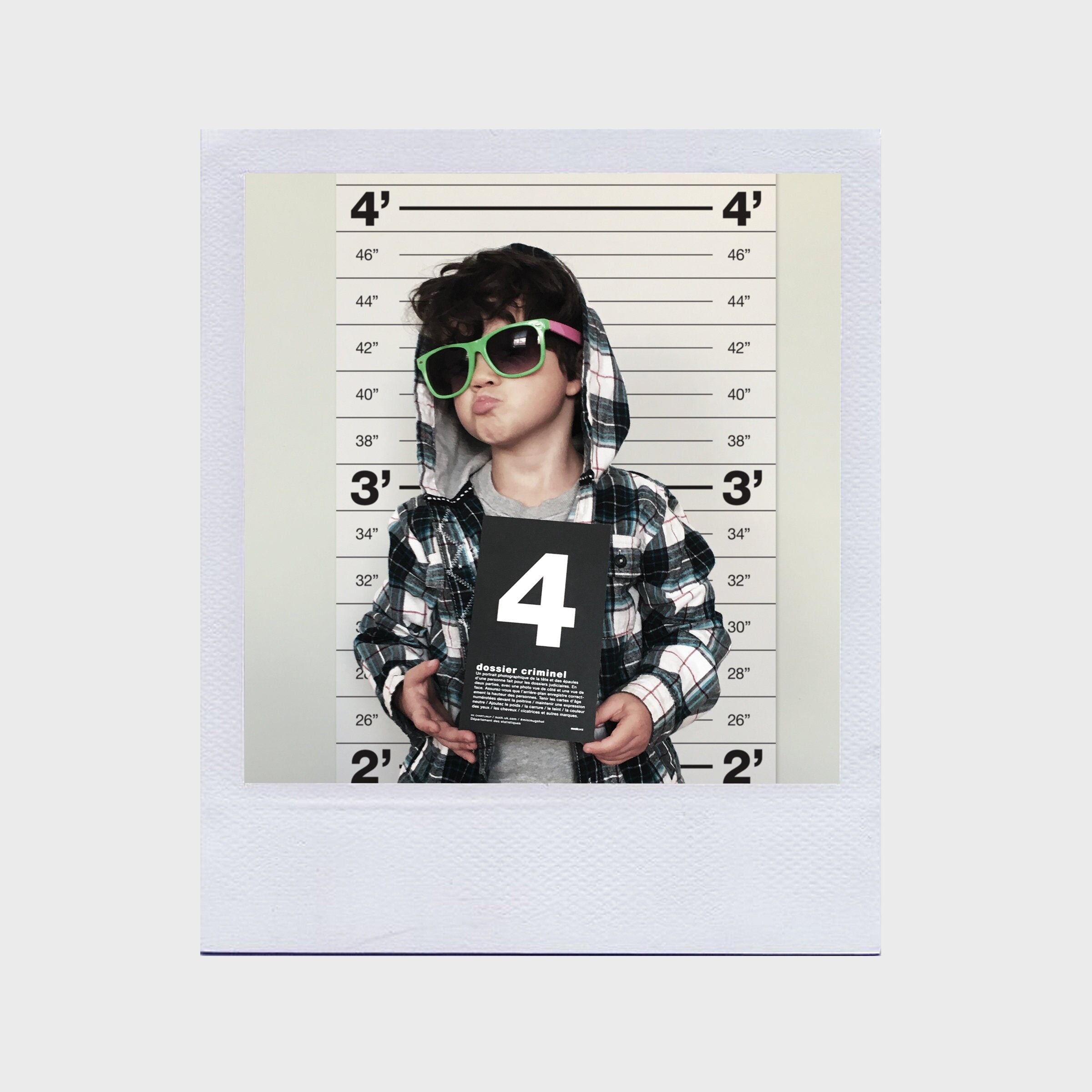 Grafico dell'altezza della foto segnaletica della fila dei sospetti