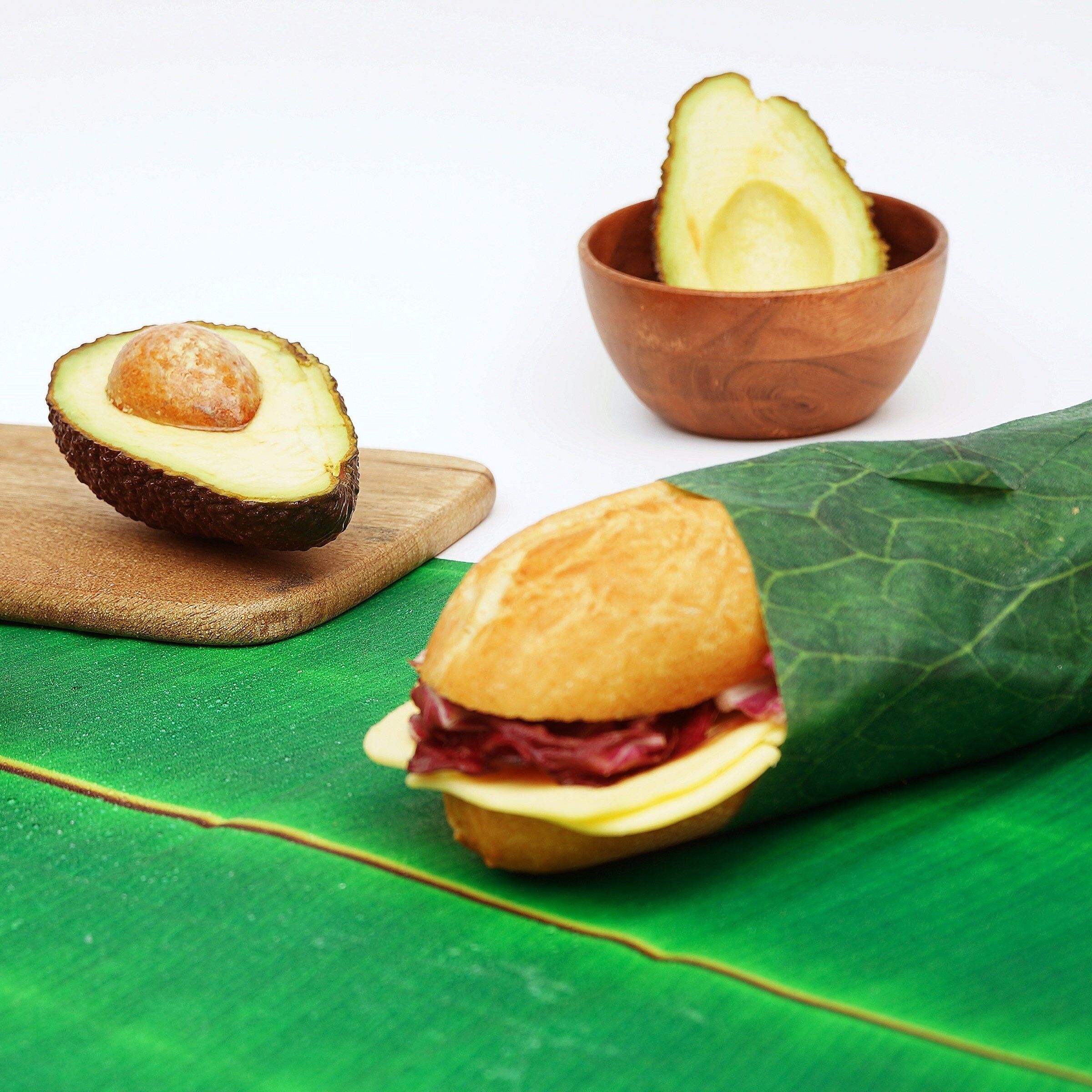 Involucri di cera d'api a forma di foglia