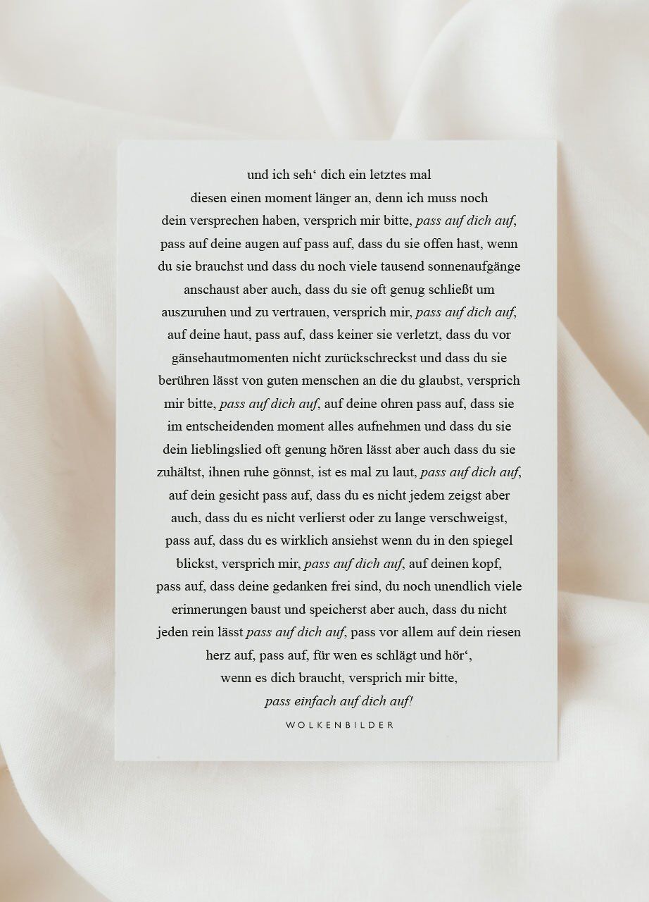 NO. 181 Cartolina "PRENDITI CURA DI TE STESSO"