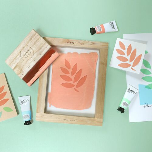 Calm Club DIY Screen Printing Kit - Screen Time