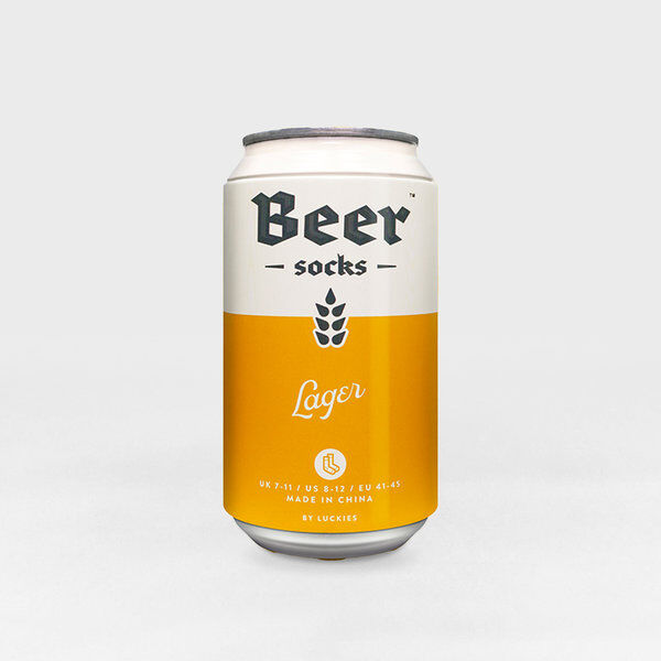 Luckies Of London Calzini Uomo Birra Artigianale - Confezionati In Lattina, Hazy IPA, Blonde O Imperial Stout, Taglia Unica 41-45, Cotone