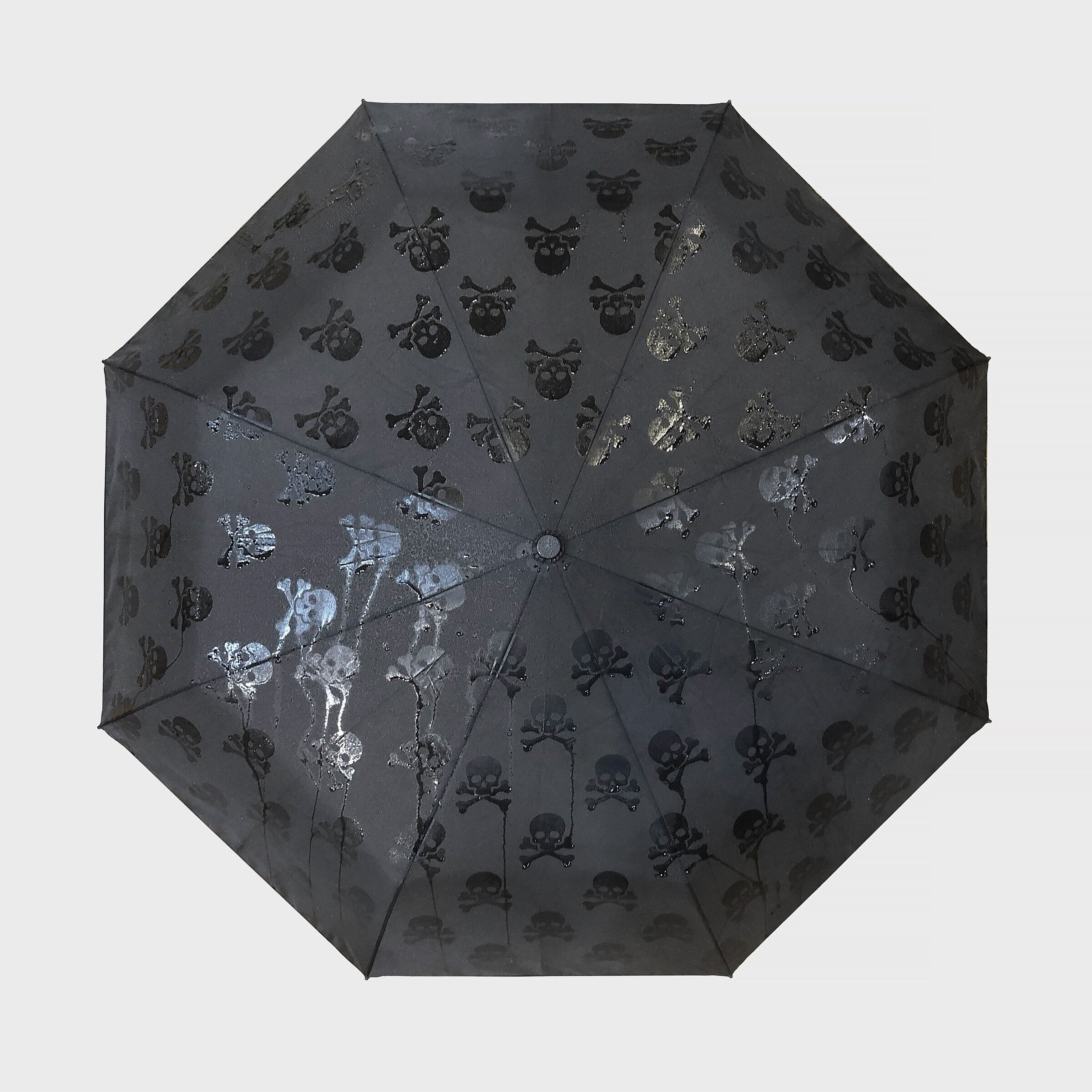 Pattern Changing Hidden Skulls Umbrella