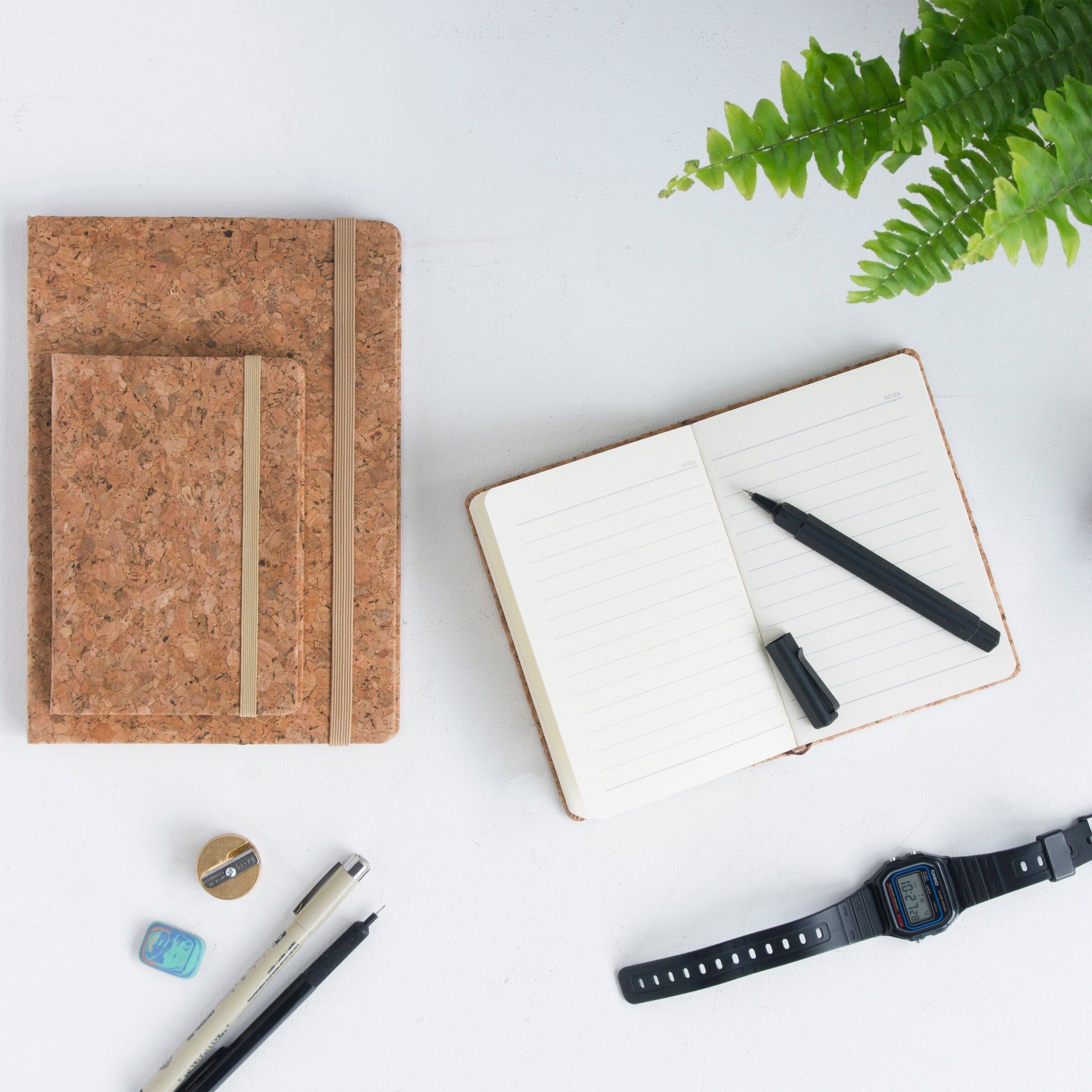 Good Design Works A6 Kork-Notizbücher