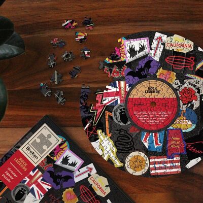 Jigsaw Puzzles of Classic Vinyl - Broken Records Rock Legends