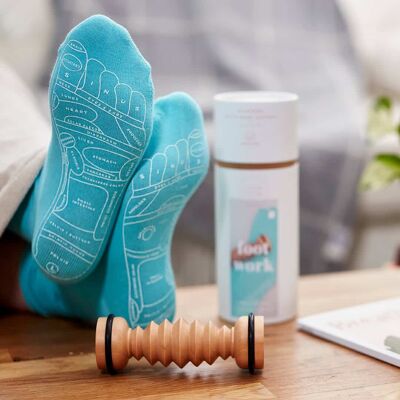 Chaussettes et masseur de réflexologie Calm Club - Travail des pieds