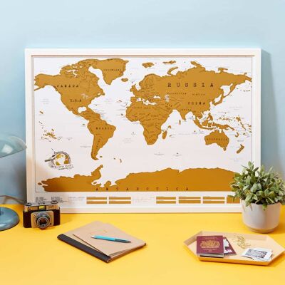 El Scratch Map™ original: mapa del mundo que se puede raspar